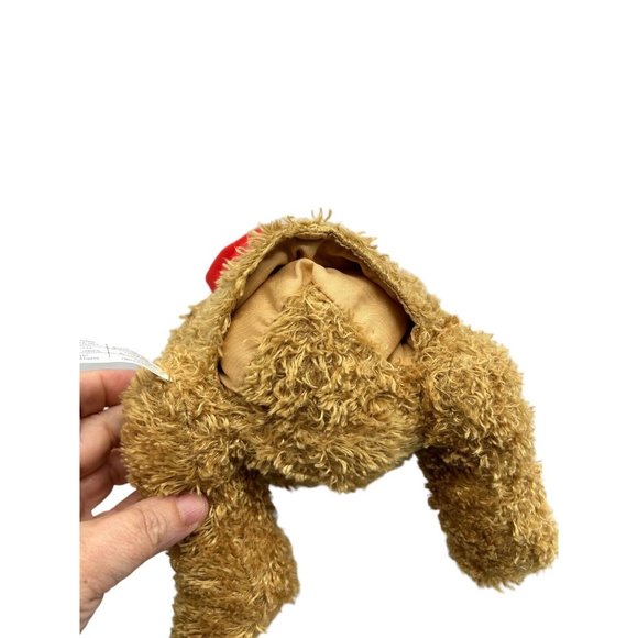 American Greeting Christmas Bear Puppet Card Holder 13" Soft Plush Animal - Picture 10 of 10